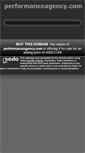 Mobile Screenshot of performanceagency.com